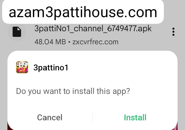 3 patti game on install
